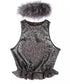 Heart Peplum Top & Collar